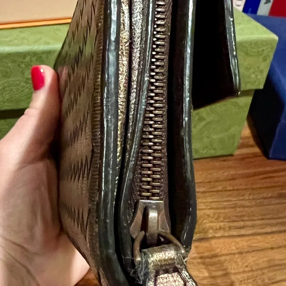 Bottega Venetta bronze, long wallet - Picture 5 of 12